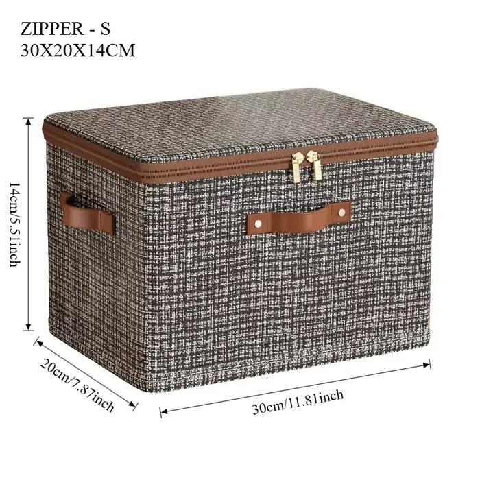 Boîtes de rangement en tissu empilables, organisateur de placard, boîtes pliables sous le lit, boîte
