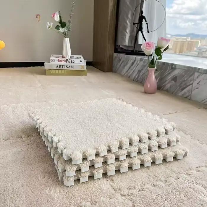 Tapis de jeu en peluche pour bébés, 4 à 20 pièces, sans BPA, bricolage, tapis de jeu pour enfants, d