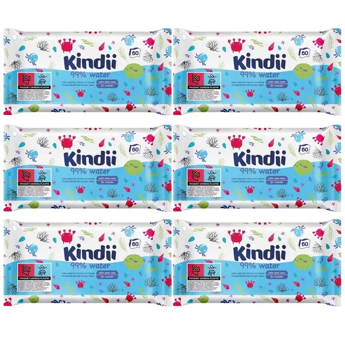 Lingettes pour bébés, 99% rentabilité eVera, 6 pièces