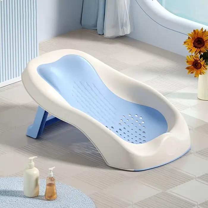 Siège de bain pliable pour bébé, Support de filet de douche en PP antidérapant, conception de dossie
