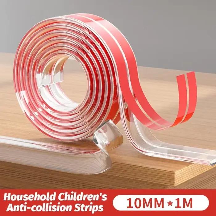 Pare-chocs de sécurité pour enfants – Protecteur de bord auto-adhésif transparent pour coins de tabl
