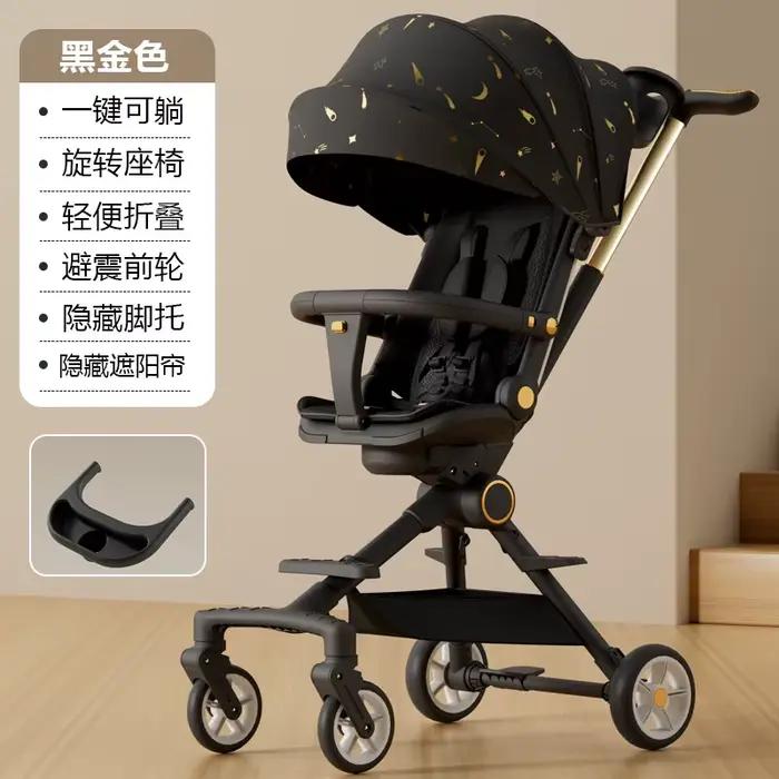 Poussettes à main légères pour bébé, vente en gros, peuvent s'asseoir et s'allonger, poussettes plia