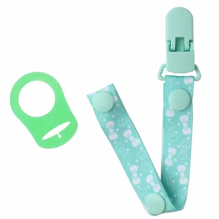 Chaîne de sucette pour bébé, avec adaptateur de Clip de support pour anneaux de maman, sangle de suc
