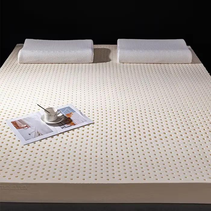 Matelas en latex naturel de taille personnalisable jusqu'à 200 x 200 cm (79 x 79 pouces) 10 cm (4 po