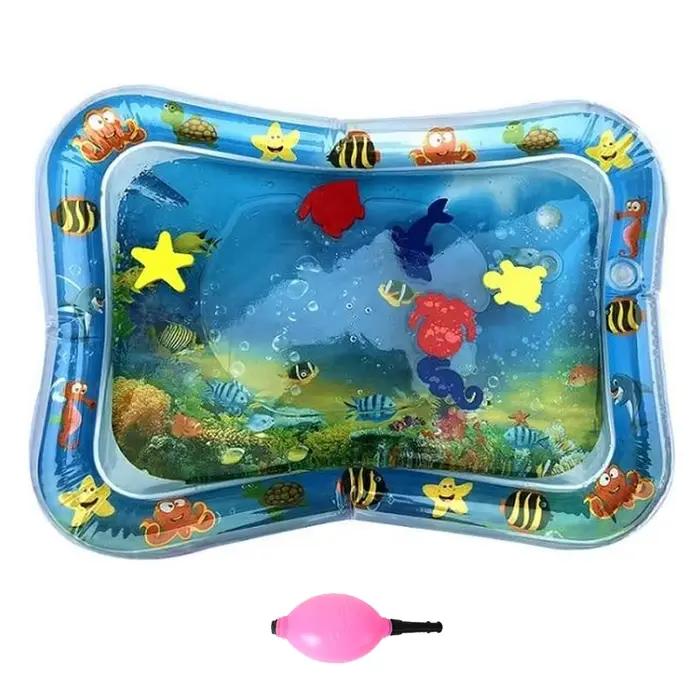 Tapis de jeu d'eau pour bébé, jouets de ventre pour nouveau-nés, tapis de jeu PVC pour tout-petits, 