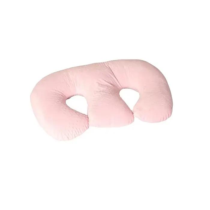 Oreiller double pour bébé, oreiller d'allaitement multifonctionnel, Anti-débordement, coussins de cr
