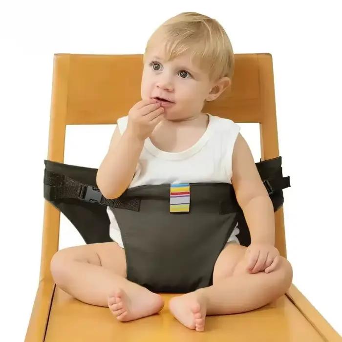 Harnais de sécurité pour enfant, sangle de repas pliable et Portable pour bébé avec ceinture fixe de