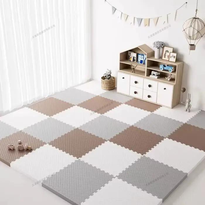 Tapis de jeu pour bébé 8 pièces 60x60cm, épaisseur 2,5cm, tapis de protection de sol en mousse emboî