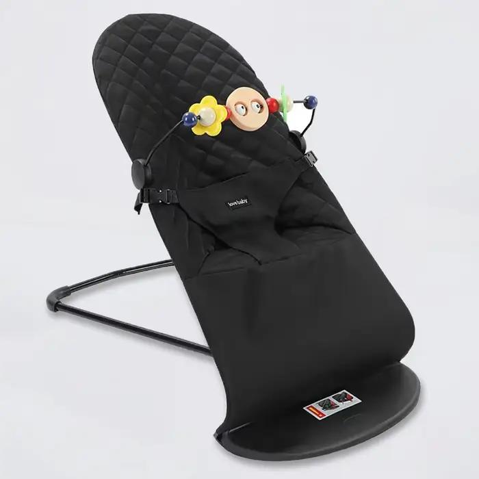 Chaise à bascule pliable pour bébé, avec jouets, pour bébés et tout-petits, réglage de la hauteur à 