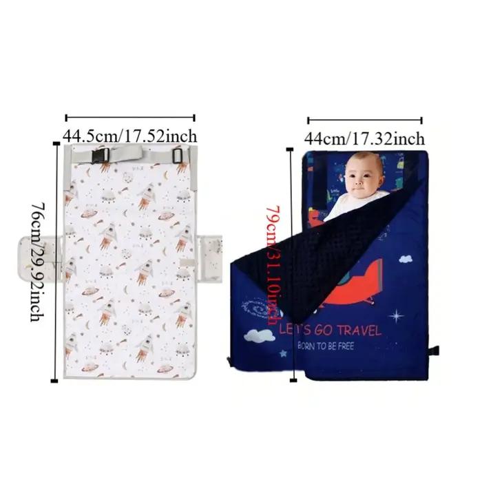 Lit d'avion de voyage portable pour enfants, repose-pieds confortable, rallonge de siège pliable pour voyages en avion et en voiture occasions spéciales