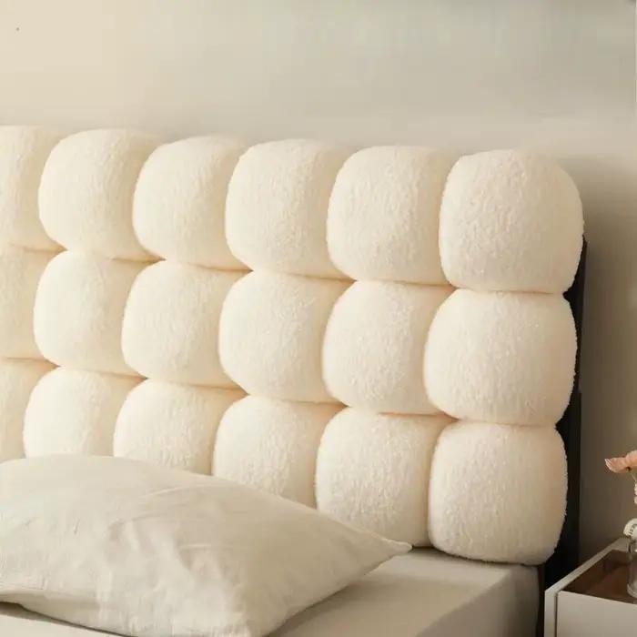 Coussin de tête de lit en velours doux extra épais avec support lombaire pour améliorer la posture et le confort du sommeil occasionnelle relaxation ou cadeau d'anniversaire