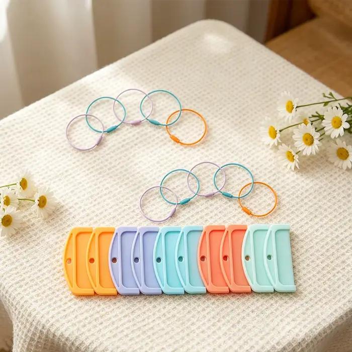 Porte-cartes en ABS pour Yoto avec 10 anneaux de suspension