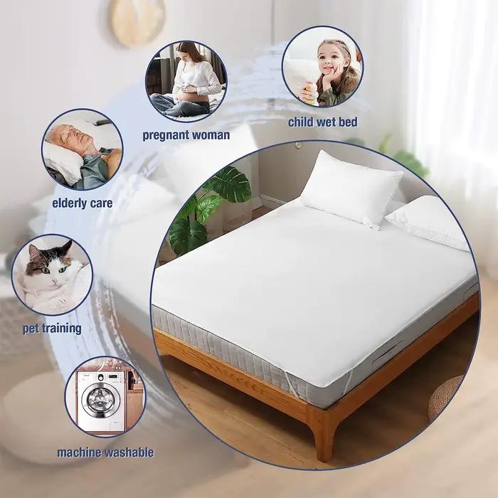 Juste de matelas en coton éponge