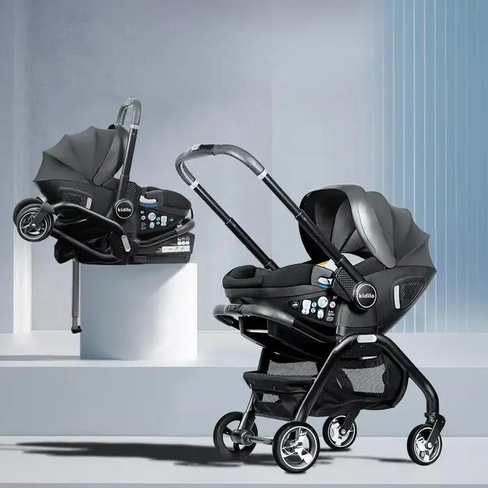 Kidilo-Poussette 3 en 1 pour bébé