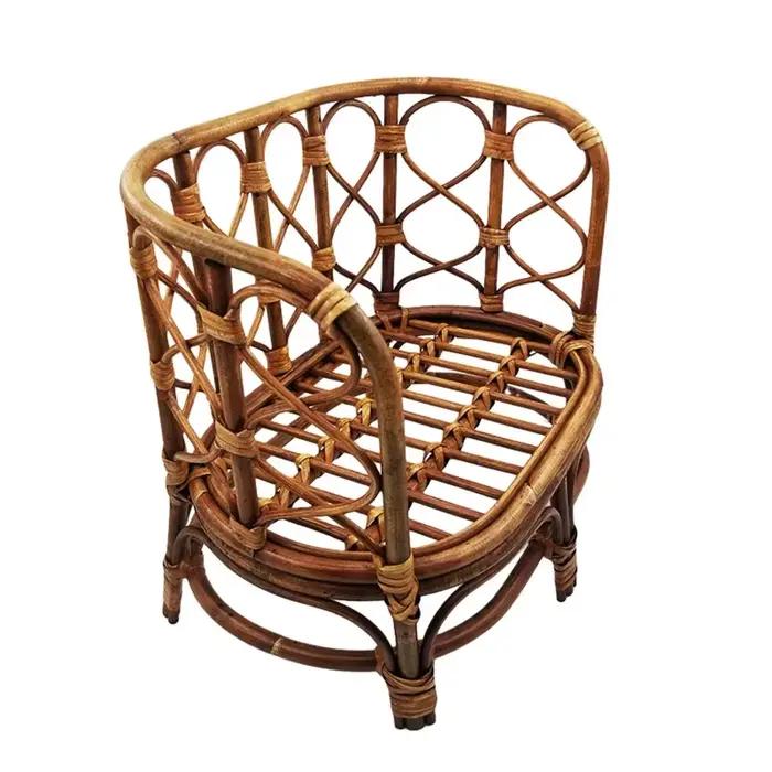 1 pièce Banc-lit en rotin pour bébé, panier en rotin, accessoires essentiels pour la photographie de nouveau-nés, accessoires de pose pour studio photo de nourrissons