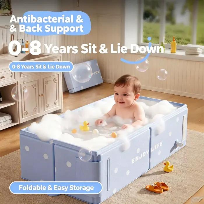 Baignoire pliable pour bébé - Utilisation à domicile