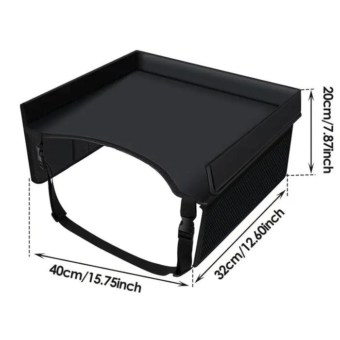 Plateau de voyage pour enfants multifonctionnel table de jeu organisateur de rangement pour collations jouets poussettes voiture avion