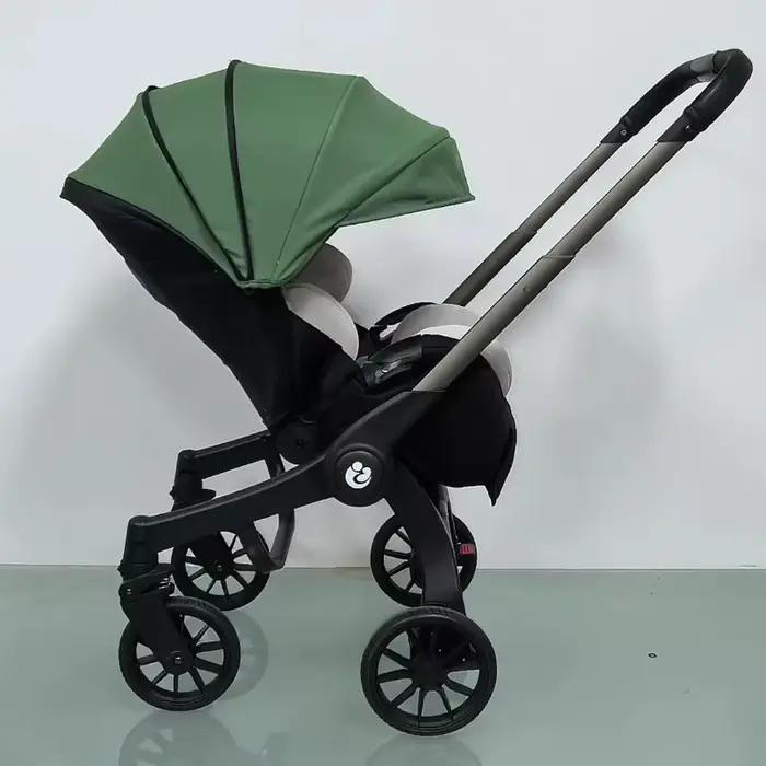 Poussette 4 en 1 pour bébé cadre aluminium pliable système de voyage siège auto berceau haute sécurité pour maternité nouveau-né enfants