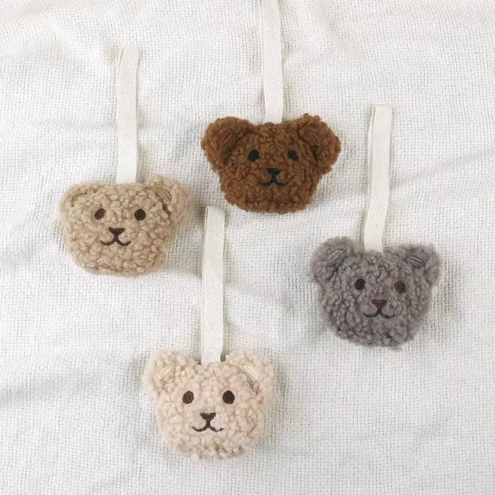 Porte-sucette en peluche pour tout-petits 197 visages d'animaux coton 0-6 mois usage pépinière voiture occasions spéciales