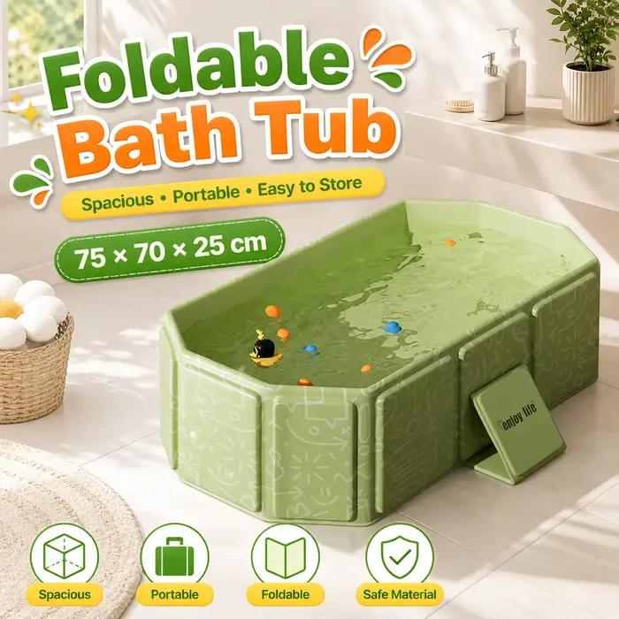 Baignoire pliable, facile à ranger