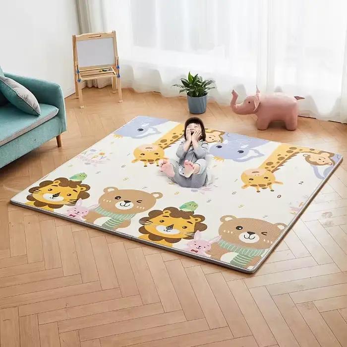 Tapis de jeu en mousse douce pour enfants, grande taille 180x150cm, sécurité bébé, espace de jeu pour enfants, tapis éducatif, résistant aux chutes, occasion spéciale pour bébé, cadeau d'anniversaire
