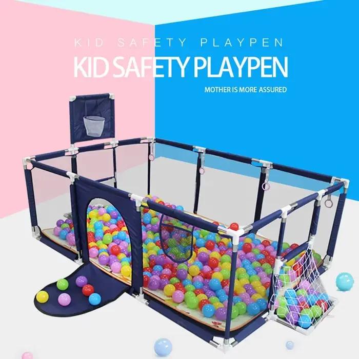 Parc de Jeux Grand Format Sécurité pour Bébé et Enfant Aire de Jeux Piscine à Balles Sèches Lit D'enfant Occasions Spéciales