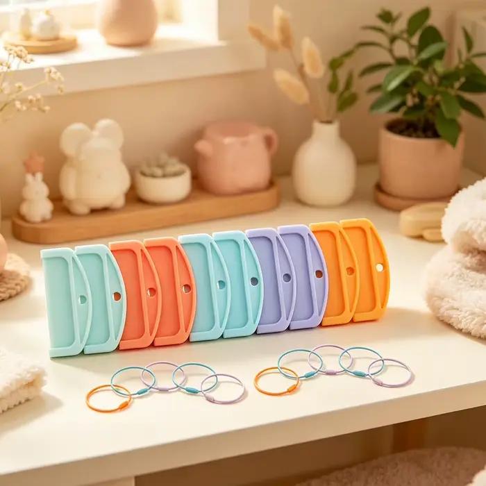 Porte-cartes en ABS pour Yoto avec 10 anneaux de suspension