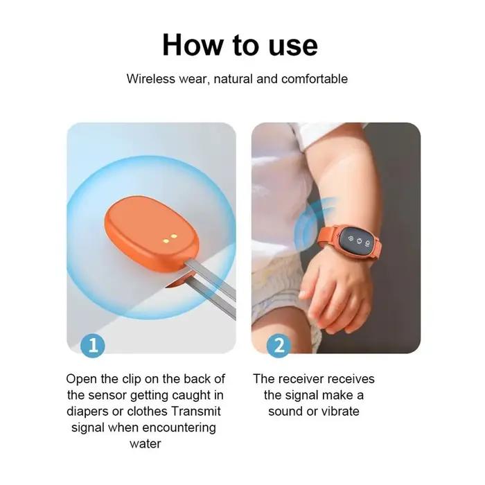 Alarme d'énurésie sans fil portable