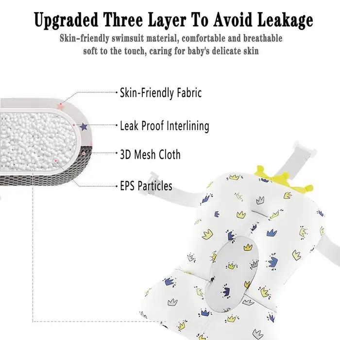 Coussin de bain pour bébé réglable