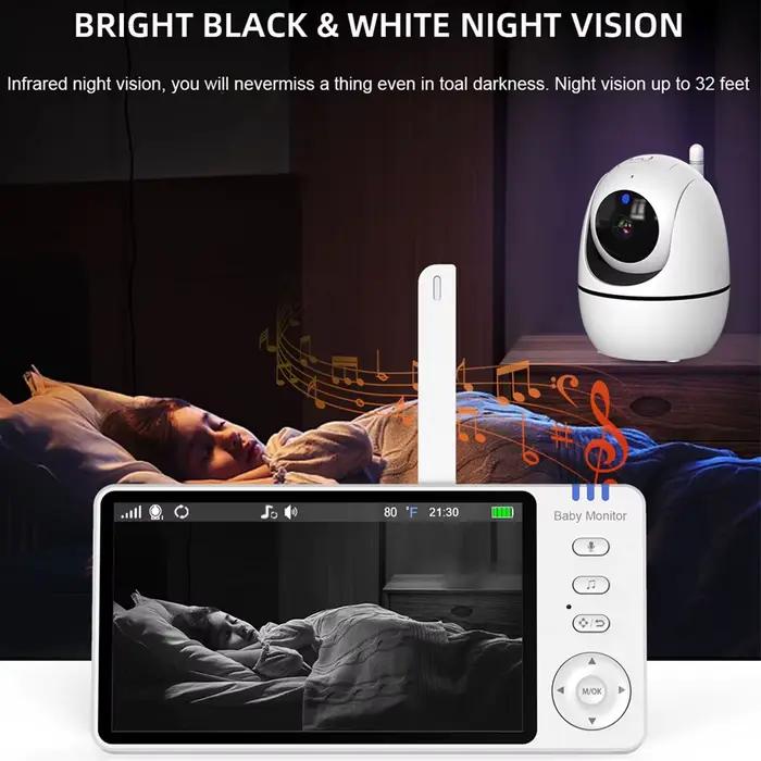 Babyphone vidéo avec caméra et audio