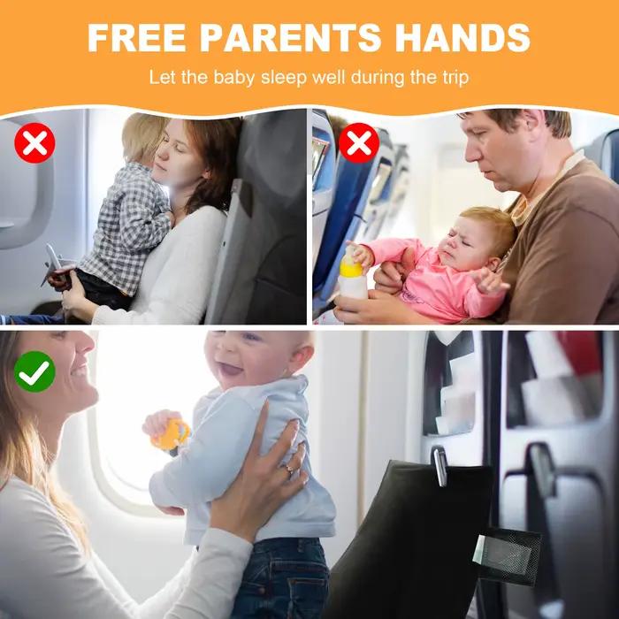 Lit d'avion de voyage pour bébés et enfants rallonge de siège avec poches latérales hamac berceau de sommeil pour voiture occasions spéciales