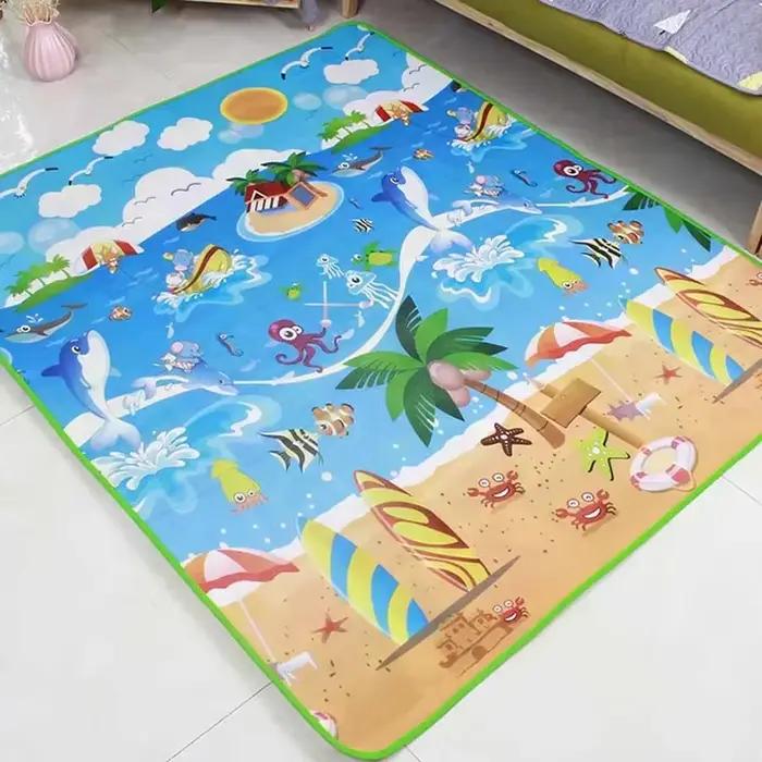 Tapis de jeu pliable pour bébé rampant