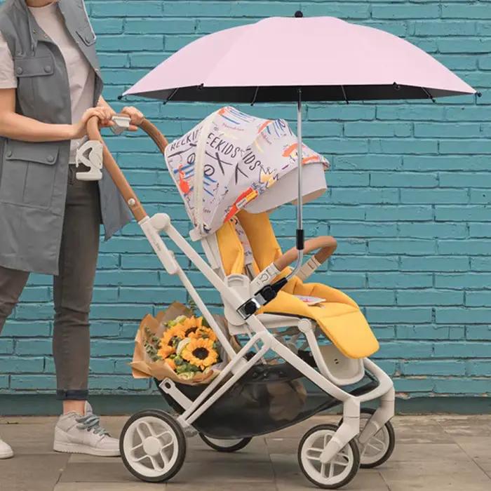 Parasol universel réglable pour poussette avec pince