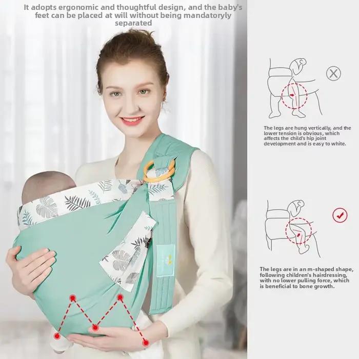 Bébé enfant extérieur transporteur enveloppement doux anti-dérapant anneau de transport fronde multifonctionnel alimentation vêtements porte-bébé accessoires