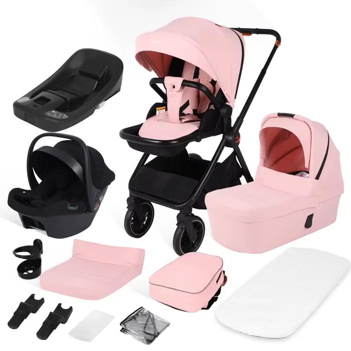 Poussette bébé 4 en 1 avec siège auto pour bébé et base ISOFIX