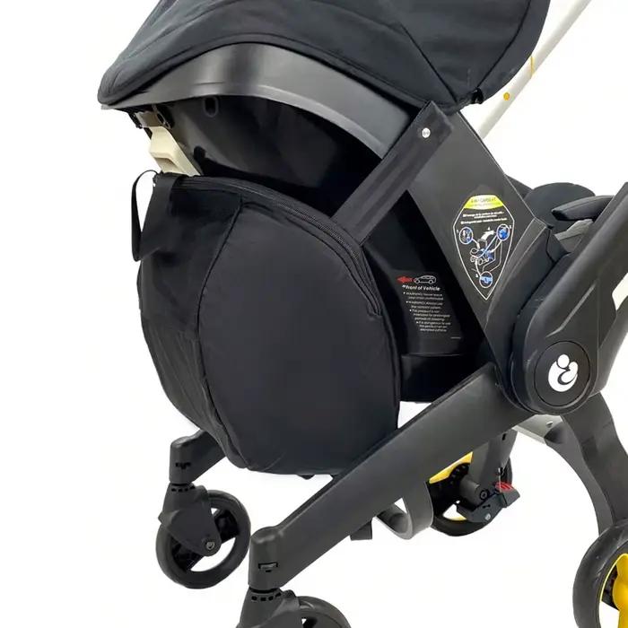 Sac de rangement pour poussette Infant Love Apples matériau coton noir pour bébés et enfants de 0 à 6 ans occasions de sortie randonnée et voyage