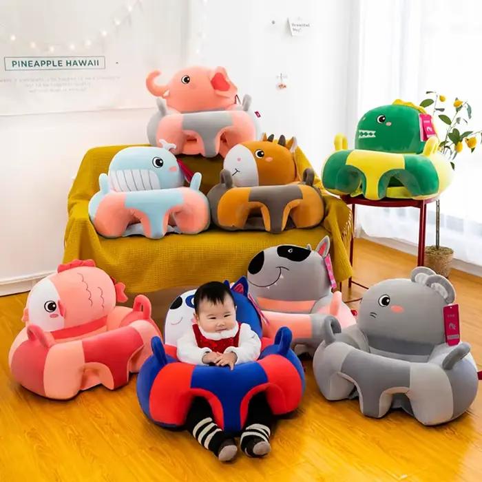 1 pièces siège de soutien pour bébé assis doux chaise coussin canapé en peluche oreiller jouet Animal