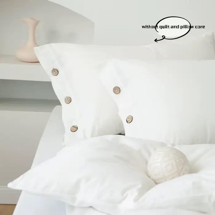 3 pièces 100% coton ensemble de literie Double housse de couette