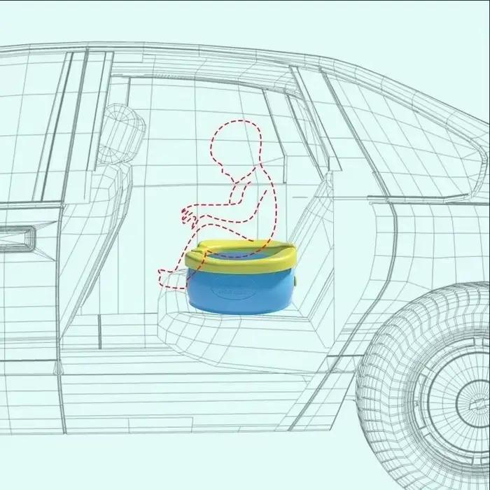 Pot de toilette portable pliable pour bébé