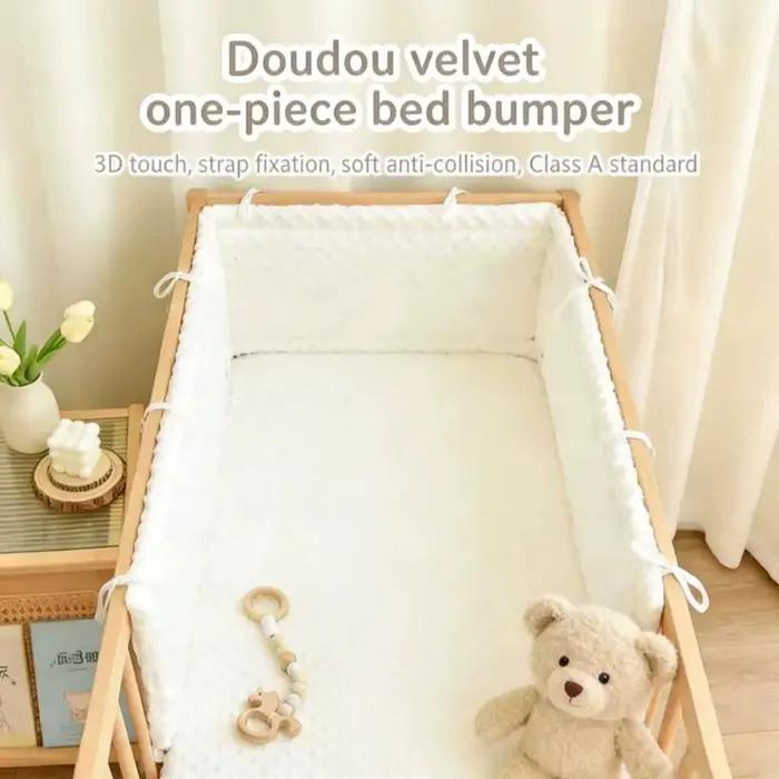 Barrière de lit bébé en coton tressé pour nouveau-nés et nourrissons, lit jumeau, 1m, plein, reine, roi, sécurité bébé, chambre de bébé, protection lit, douceur et confort