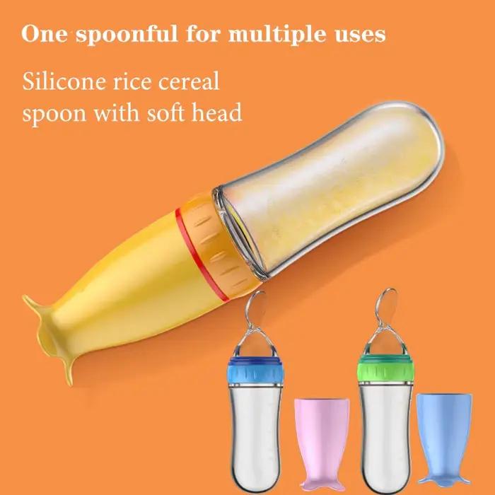 En silicone sûr et utile avec cuillère
