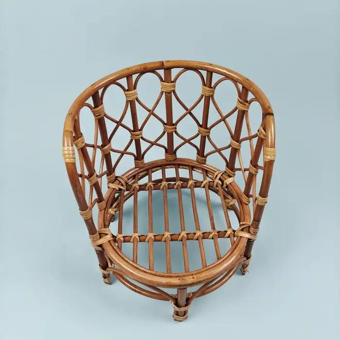 Chaise en bambou rétro pour bébé garçon