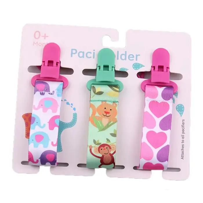 3 pièces/ensemble bébé sucette Clips