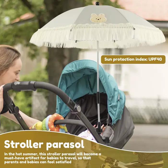 Parasol extérieur pour poussette de bébé UPF40