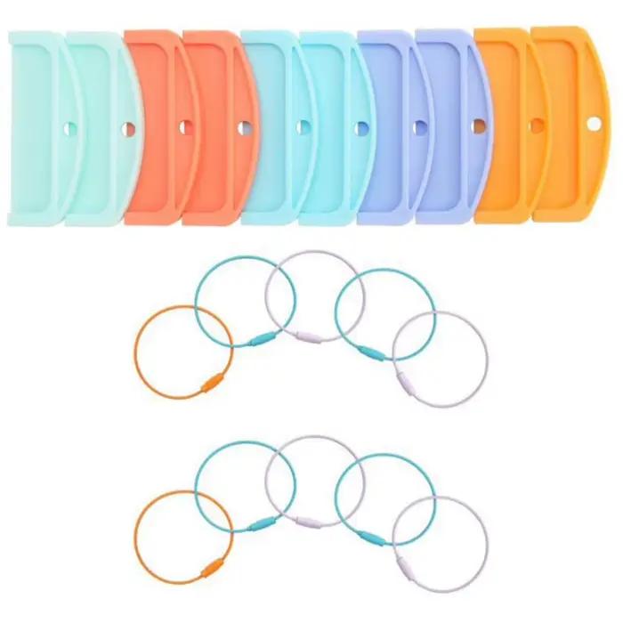 Porte-cartes en ABS pour Yoto avec 10 anneaux de suspension
