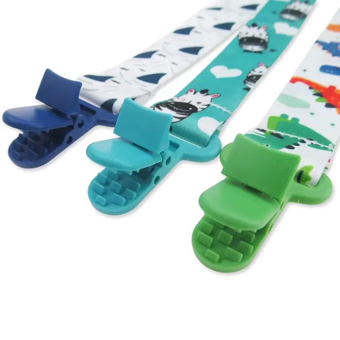 Chaîne bébé sucette factice pince 3 pièces/ensemble personnalisé attache-sucette porte-mamelon