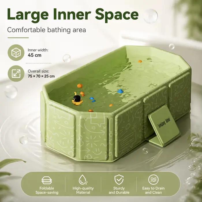 Baignoire pliable, facile à ranger