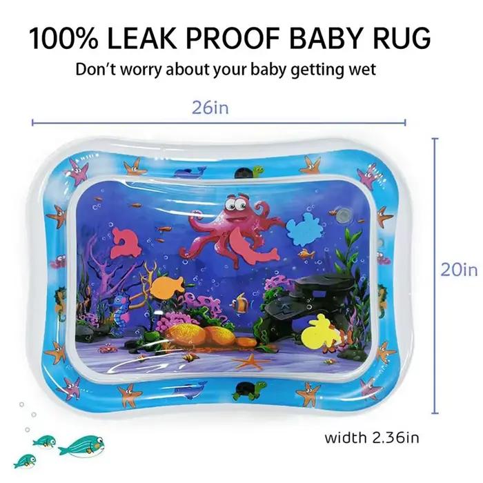 Tapis de jeu d'eau multicolore pour bébé, activité éducative pour le développement moteur et cognitif, pour le temps du ventre, jouets d'activité, occasions spéciales pour bébés et jeunes enfants
