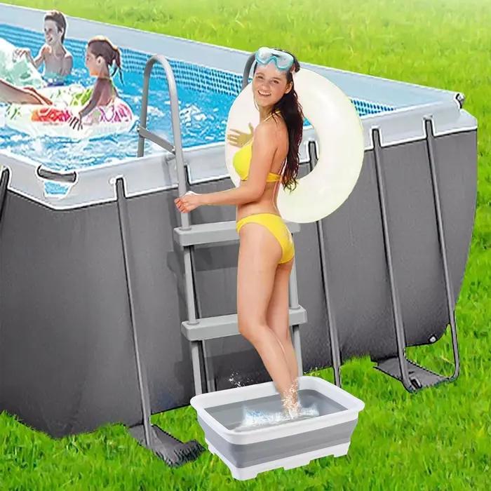 Nouveau bassin de pied pliable Portable