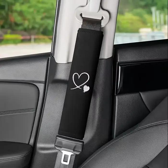 Love Housse de ceinture de sécurité pour voiture – Protecteur d'épaule doux et confortable